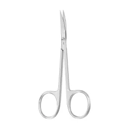Aesculap Ciseaux Iris, droits, denture fine, tranchants, 110 mm
