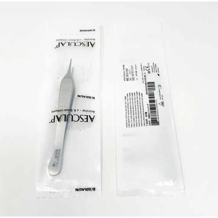 Aesculap Pince à tissus ADSON, droite, 120 mm