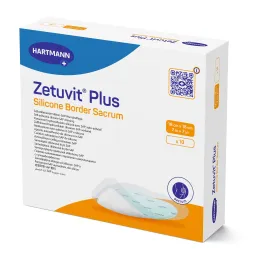 HARTMANN Zetuvit Plus Bordure en silicone, 18 x 18 cm forme sacrale, 10 pcs