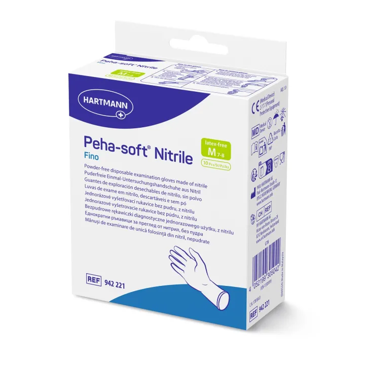 HARTMANN Peha-soft nitrile fino non poudré Taille M, 10 pcs