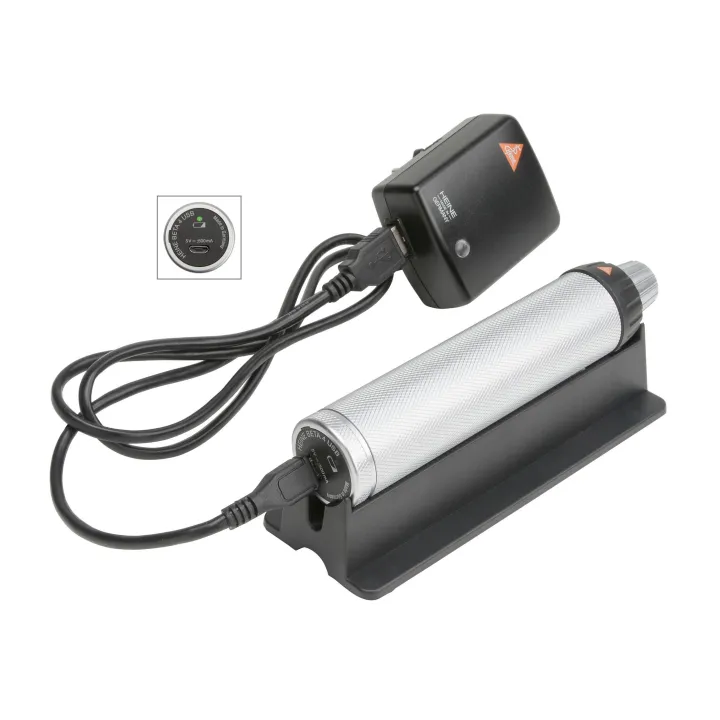 Poignée rechargeable HEINE BETA 4 USB avec câble USB avec bloc d’alimentation