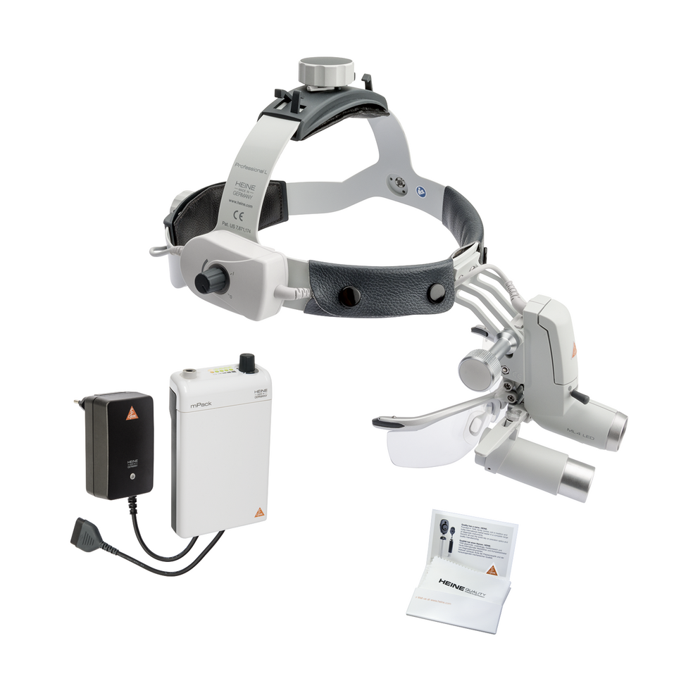 ensemble du système HEINE ML4 LED avec loupes binoculaires HRP ensemble du système HEINE ML4 LED avec loupes binoculaires HRP
